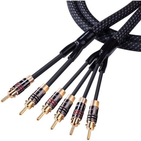 Tributaries 8BW-B Series 8 Bi-Wire Speaker Cable Terminated with Banana Plugs (10 Feet)