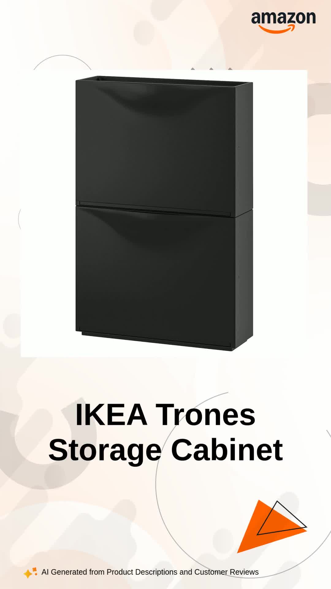 IKEA Trones Storage Shoe Cabinet, 52x39 cm, Black : Amazon.in