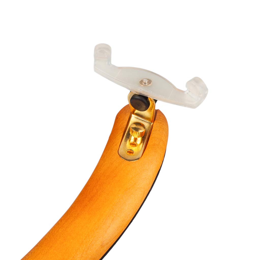 VIDOO Repos D'Épaule De Violon Aile Feud Maple Shoulder Rest Réglable 4/4 3/4 Violin Shoulder Rest W/Soft Pad