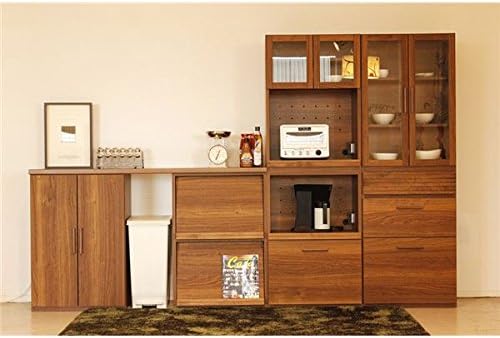 山善 人工大理石キッチンカウンター ダストボックス3個&キャスター付