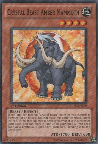YU-GI-OH! - Crystal Beast Amber Mammoth (LCGX-EN159) - Legendary Collection 2 - Unlimited Edition - Common
