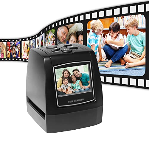 Scanner de films 35mm et diapositives 22MP avec écran LCD 2,4 pouces pour conversion JPG