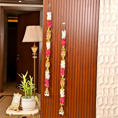 CraftVatika Ganesha Flowers Wall Hanging Latkan for Door Entrance...