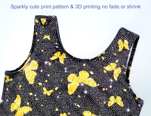Image of Domusgo Gymnastics Leotards for Girls Sparkly One Piece Biketard Size 1-10Y