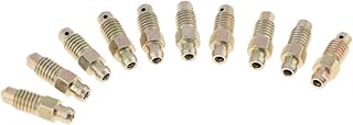 B Blesiya 10 Stück M8 * 1,25 mm Bremssattel-Entlüftungsventil-Schraubensatz