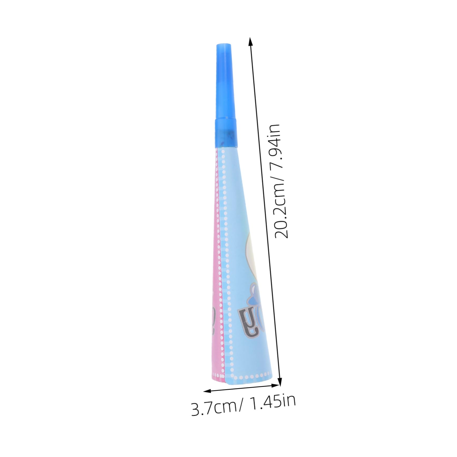 PRETYZOOM Gender Reveal Party Supplies 12pcs Horns Mini Megaphones Trumpet Toys for Boys Girls Random Color