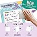 Magnetic Morning & Bedtime Routine Chart for Kids - Customizable Toddler Daily Schedule Board with Dry Erase Surface, Stickers & Marker, Build Habits with Visual Checklists, Mermaid Theme