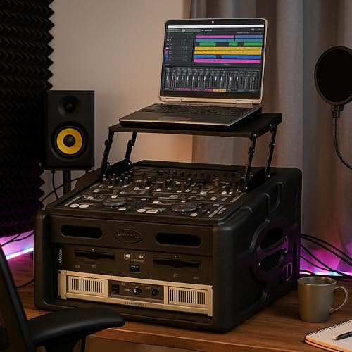 image for SKB Retractable Audio Video Shelf Mount for Studio Music Equipment Sto