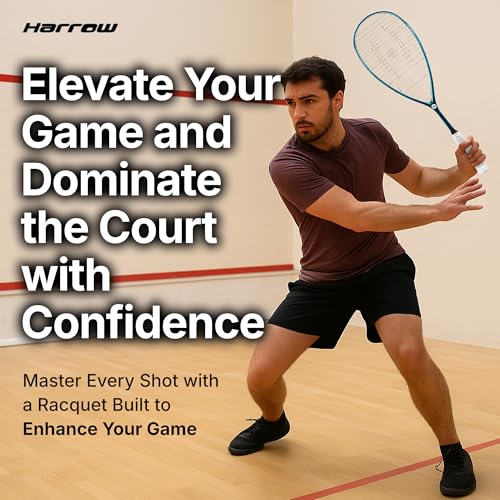 image for Harrow Response 120 Squash Racquet | Lightweight 120g Frame for Enhanc