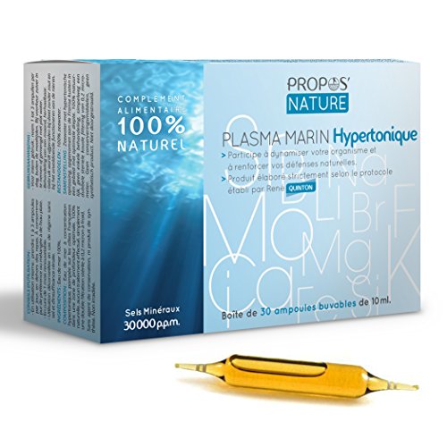 Propos Nature - Plasma Marin Hypertonique - Contenance : 30 Ampoules De 10 ml