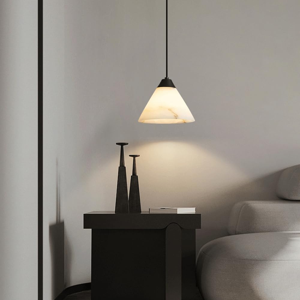 Modern Light Marble Ceiling Lamp, Kitchen Island Hanging Lighting Fixture, E14 Suspended Lamps,Hanging Light Fixture