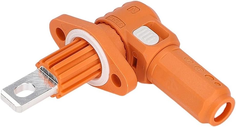 Terminal Block for Energy Storage Systems, 2-Pack 60A 350V IP67-Rated Battery Connector with Flame-Retardant PA66 Shell, High-Current Photovoltaic & Lithium Battery Cabinet Use