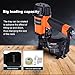Bgx-power Roofing Nail Gun, 15 Degree CN45N Roofing Nailer 3/4-Inch to 1-3/4-Inch Coil Nails, 120-pcs Load Capacity Coil Nailer