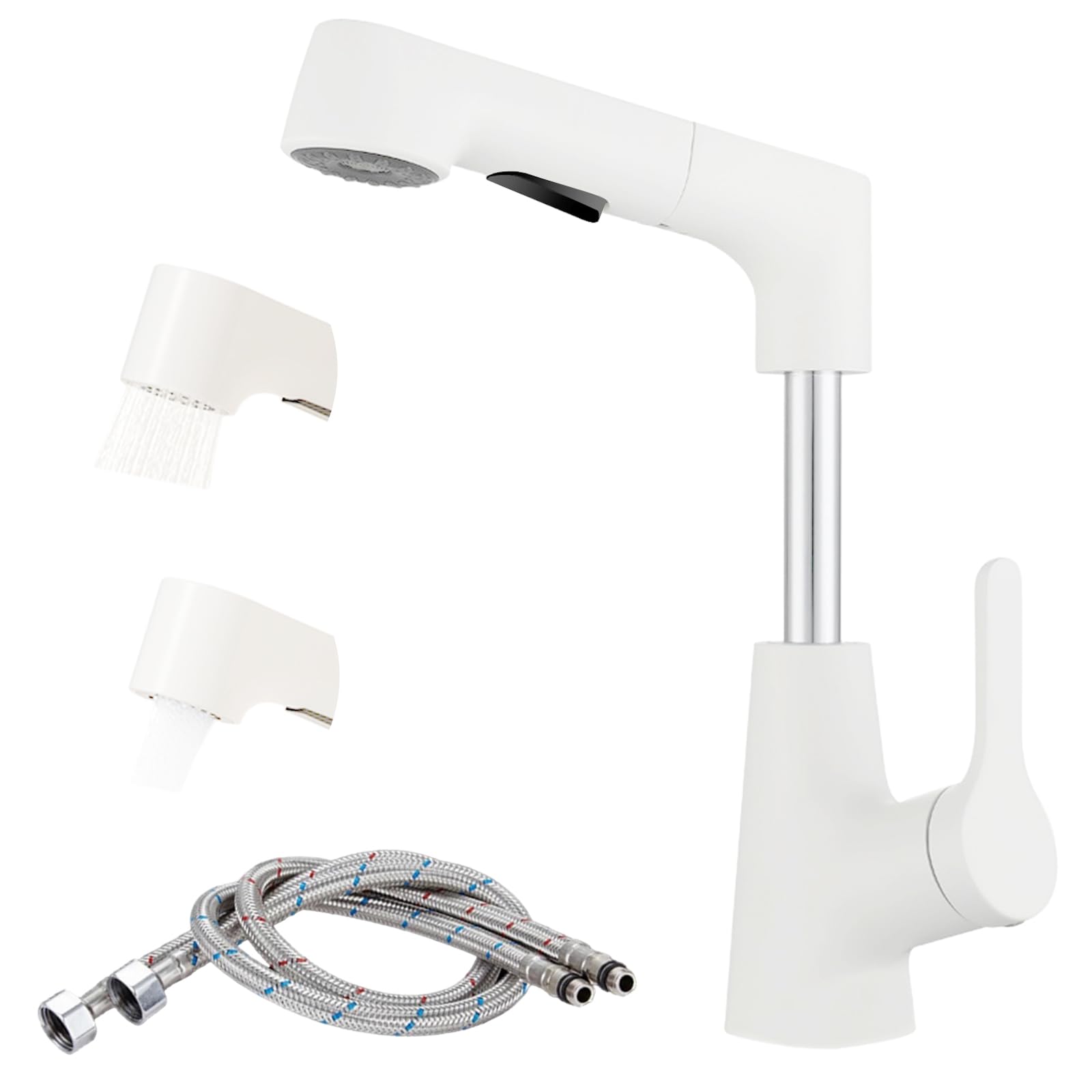 Amazon | weixiaoba 洗面台蛇口 湯水混合栓 引き出し式 2モードの  