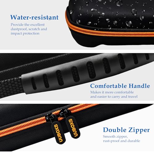 UUBOXS Étui pour Nintendo Switch 2 (2025), Pochette de Protection avec Rangement pour 24 Cartes de Jeux, Housse Rigide Case de Transport Rigide pour Switch 2 Console et Accessoires - Orange – vue 2