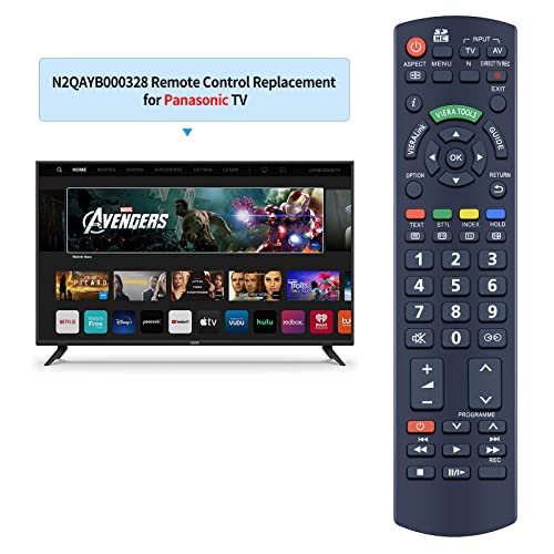 TCNOUMT N2QAYB000328 Remote Control Replacement for Panasonic Viera LCD LED TV TX-L26X10E TX-L32S10B TX-L32X15E TX-L32X15B TX-L37S10B TX-L37U10E TX-L42S10B - Image 2