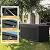 Yardgrace 320 Gallon Outdoor Storage Box, Extra Large Waterproof Resin Deck Box with Lockable Lid Storage Bin for Patio Furniture Cushion, Garden Tools, Pool Accessories, UV-Resistant Outside, Black