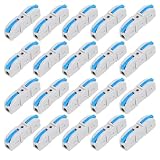 DIANN 20pcs Lever Wire Connector Compact Wire Connectors Lever Wire Connectors Single Wire Connectors Assortment Splicing Connectors for 28-12 AWG Blue