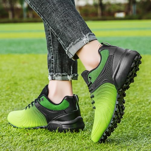 Image of Men's Trail Running Shoes Lightweight Breathable Walking Hiking Sneakers Outdoor Athletic Tennis Cross Training Shoes