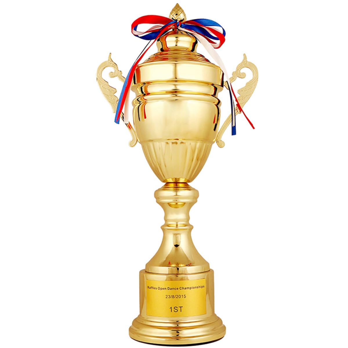 DOITOOL Trofeo de 42 Cm Diseño de Metal Dorado de Copa de Metal para de Entrega de Premios y Reconocimiento en Deportivos