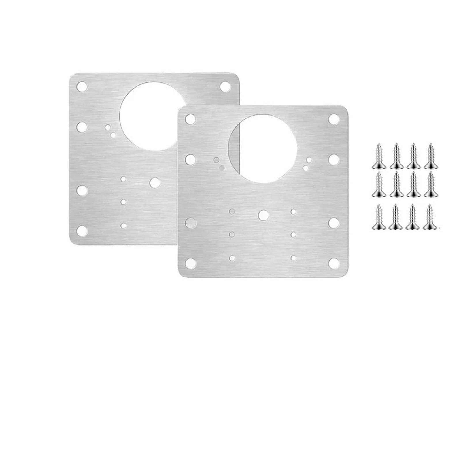 Kdhcvkz 1Set (2Pcs) 1/2/4/8Pcs Hinge Stainless Steel Furniture Cabinet Door Hinge With Screw(1Set (2Pcs))