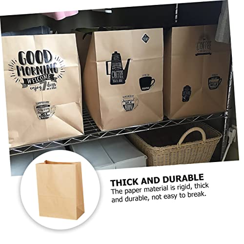 Bolsas de papel kraft Mikinona resistentes a la grasa para hamburguesas y sandwiches 4