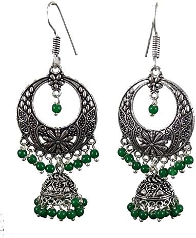 My Jewels Jhumka Earrings For Girls And Women Jhumki Earrings For Girls And Women (Silver Colour)