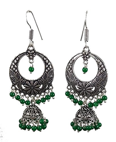My Jewels Jhumka Earrings For Girls And Women Jhumki Earrings For Girls And Women (Silver Colour)
