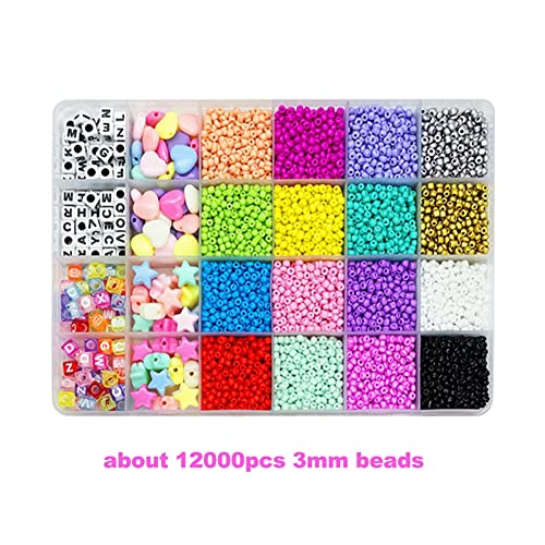 mewmewcat Conjunto de contas de tinta de cozimento multicoloridas com 24 slots para caixas de contas