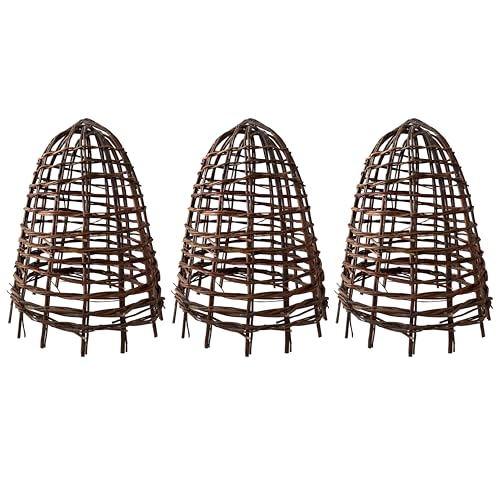 Selections Willow Herbaceous Garden Plant Protection Cloches (50cm) - Pack of 3
