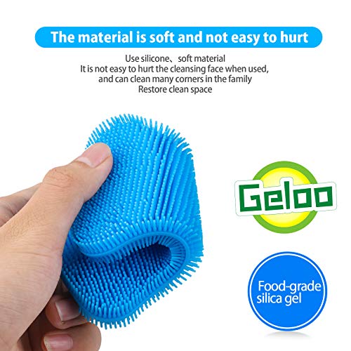Geloo Silicone Sponge 3-Pack — Soft Bristle Scrubbers — view 3