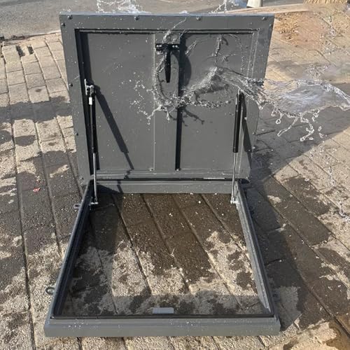 Escotilla de techo impermeable con acceso de emergencia, diseño rectangular para tragaluz de ático y salida de mantenimiento