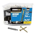 Hillman 48610 Power Pro Premium Exterior Wood Screw, 9 X 2 1/2-Inch, 530 Pack, 5lb Box