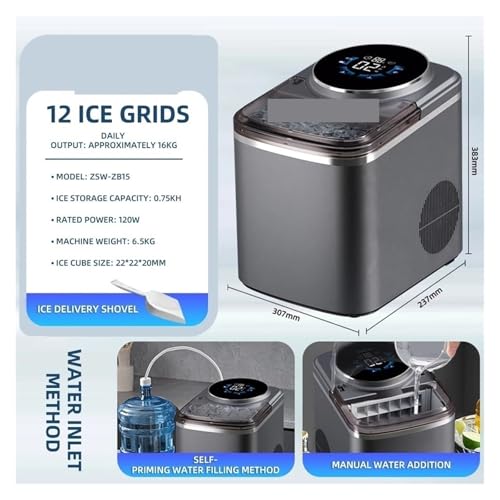 Máquina para hacer hielo doméstica gran capacidad miniatura 2