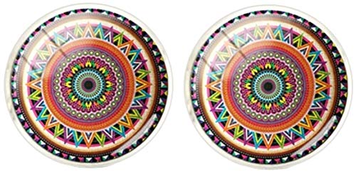 Mancuernillas Bohemias en Vino/Verde/Amarillo para Hombre miniatura 1