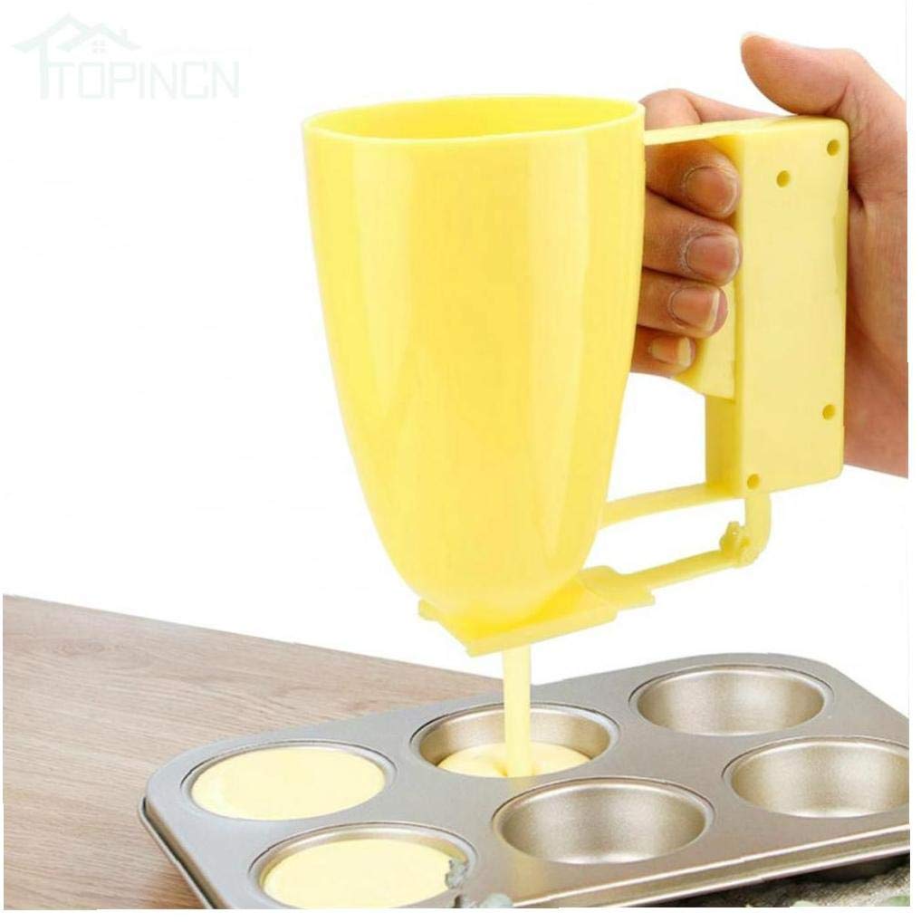 AMOYER Pancake Cupcake Batter Dispenser Tool Perfect for Waffles Muffin Mix Crepes Cakes