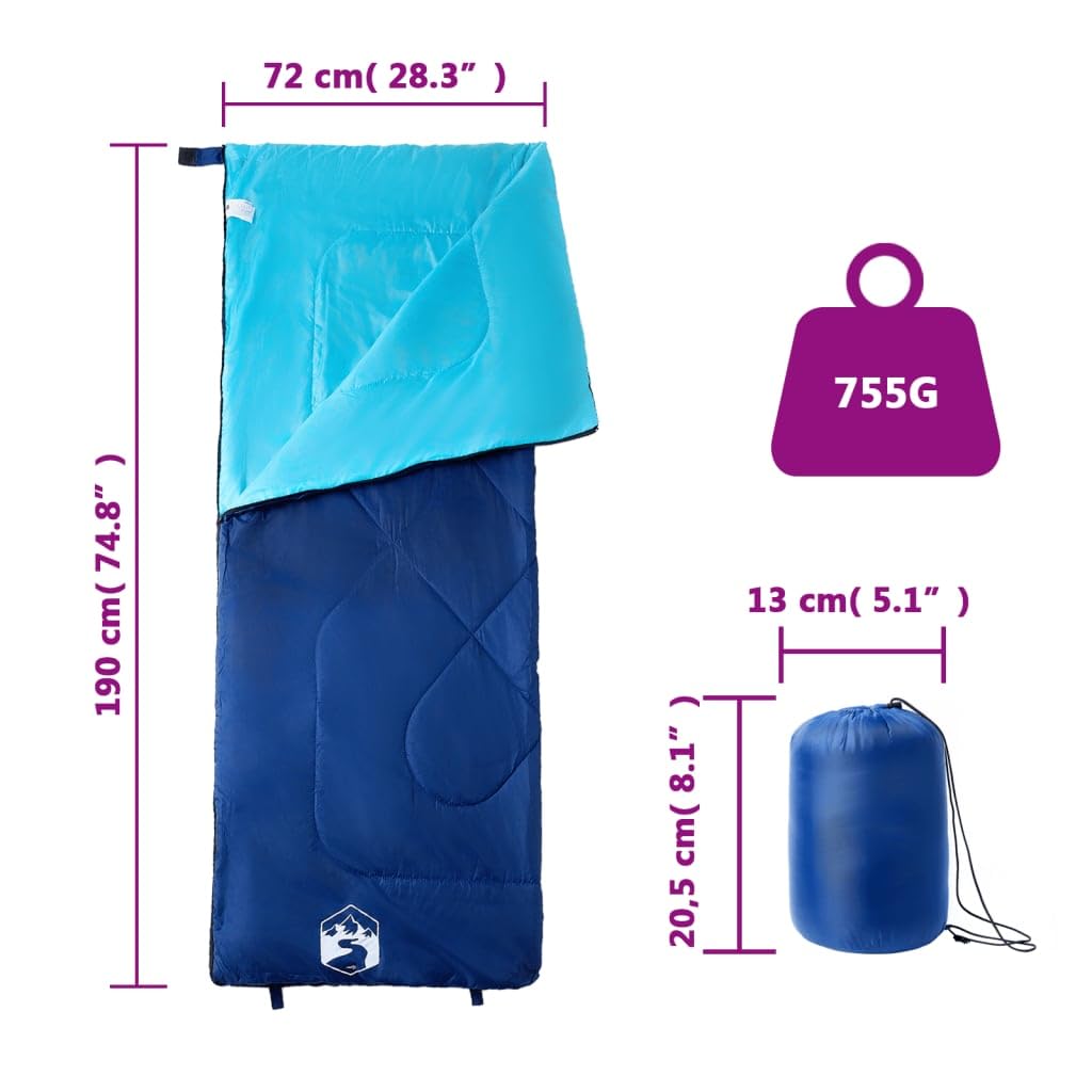 Schlafsack für Erwachsene Camping Jahreszeiten, Deckenschlafsack, rechteckig x, 190T Polyester, Leichtgewicht, Camping Wandern Trekking Outdoor Zelt Reise