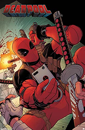 Trends International Marvel Comics Deadpool - Selfie Wall Poster, 19L x 13W, Premium Unframed Version