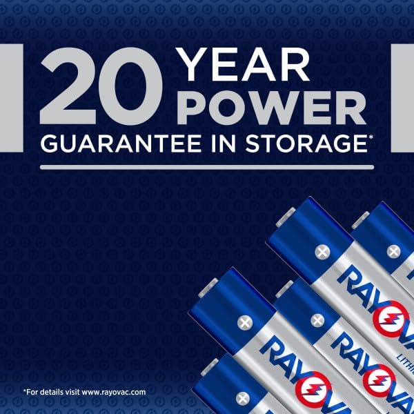 Miniatura 4 de Rayovac Baterías AA de litio de 1,5 V (paquete de 24), baterías dobles A