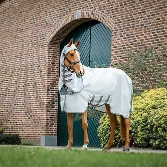 Horseware Fliegendecke Amigo Ripstop Hoody Silver/Titanium Grey & Silver/ 145 cm (6'6")