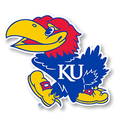 Kansas Jayhawks 12 Inch Vinyl Mascot Magnet 4-Pack Officially Licensed Collegiate Product