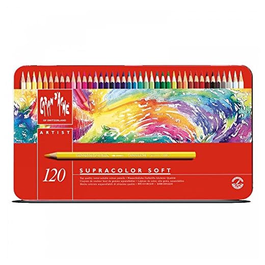 Caran D'Ache Supracolor Soft Pencils - Assorted Colours (Tin of 120)