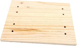POPETPOP 1pc Rabbit Grinding Board Bunny Wooden Grinding Claw Board Chinchilla Foot Pad Guinea Pig Chew Toys Wooden Toys Hamster Scratch Pad Rabbit Toys Squirrel Grinding Claw Board Natural