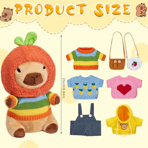 Peluche Capibara 9 en 1 ideal como regalo para niños con complementos de juego 2