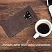 SALAWAT Compatible with Galaxy Note 9 Case Slim PU Leather Vintage Shockproof Phone Cover Lightweight Premium Soft TPU Bumper Hard PC Hybrid Protective Case for Galaxy Note 9 (Dark Brown)