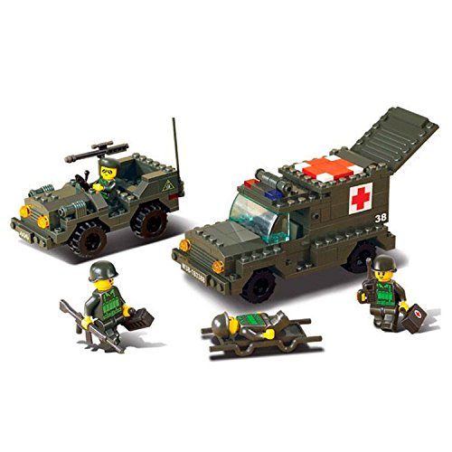 Sluban Town Ambulance M38-B1065 – Set Di Costruzioni 328 Pezzi, Compatibile Con Marchi Leader, Giocattolo Per Bambini