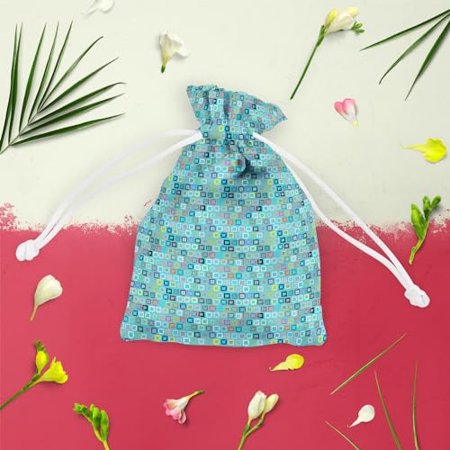 Image of ArtzFolio Geometric Pattern D1 | Pouch Wrist Potli Bag | Bag for Weddings & Casual Parties