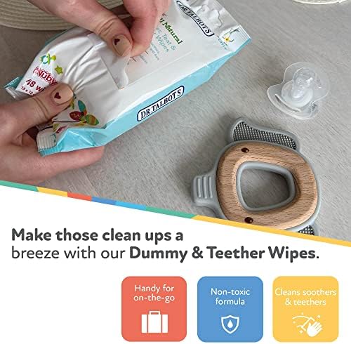Nuby Soother and Teether Wipes Twin pack(96 wipes -2x48~)