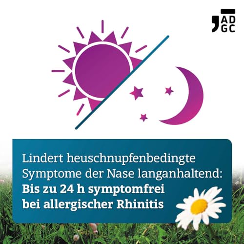 MOMETASON ADGC® 2x10g – Heuschnupfenspray m. 120 Sprühstößen – Nasenspray zur Linderung von Allergie Symptomen wie Schnupfen, verstopfter, laufender Nase, Juckreiz und Niesen - macht nicht müde