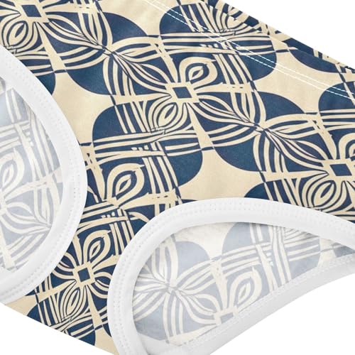 Abstract Organic Beige Navy Blue Toddler Underwear Floral 2t Cotton Panties Little Girl Stylish Briefs Kids Undies4